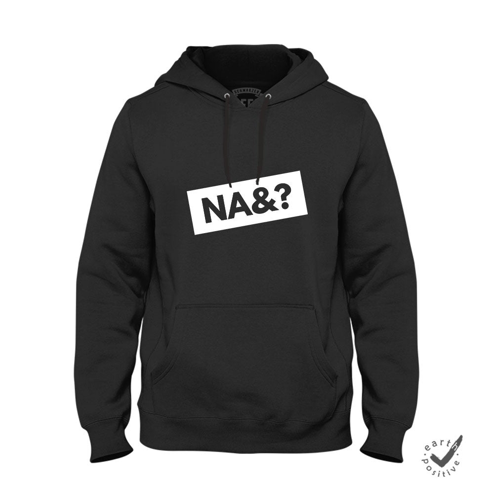 Hoodie Unisex Na und - Schwarzer - Kaffee