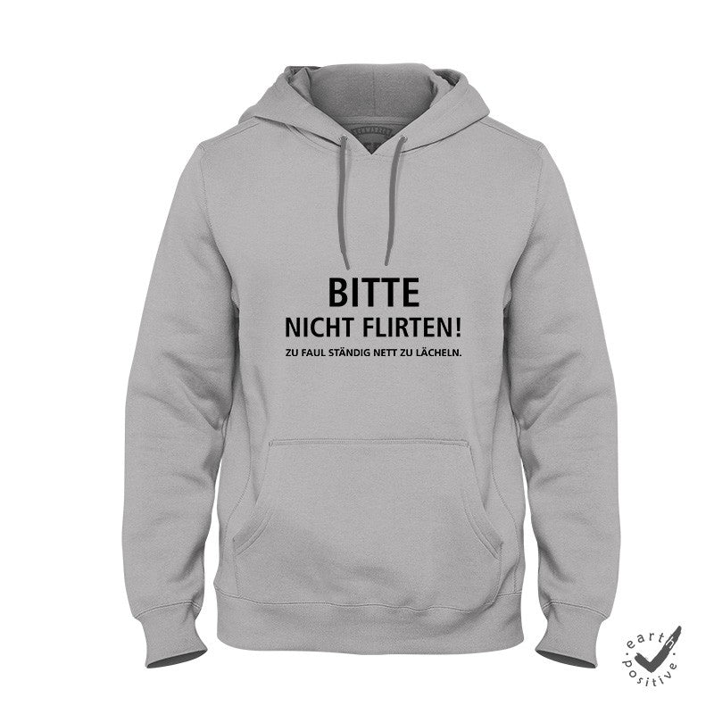 Hoodie Unisex Nicht flirten - Schwarzer - Kaffee
