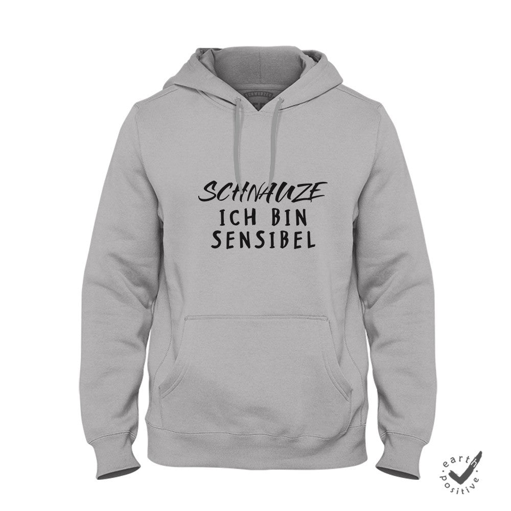 Hoodie Unisex Schnauze ich bin sensibel - Schwarzer - Kaffee