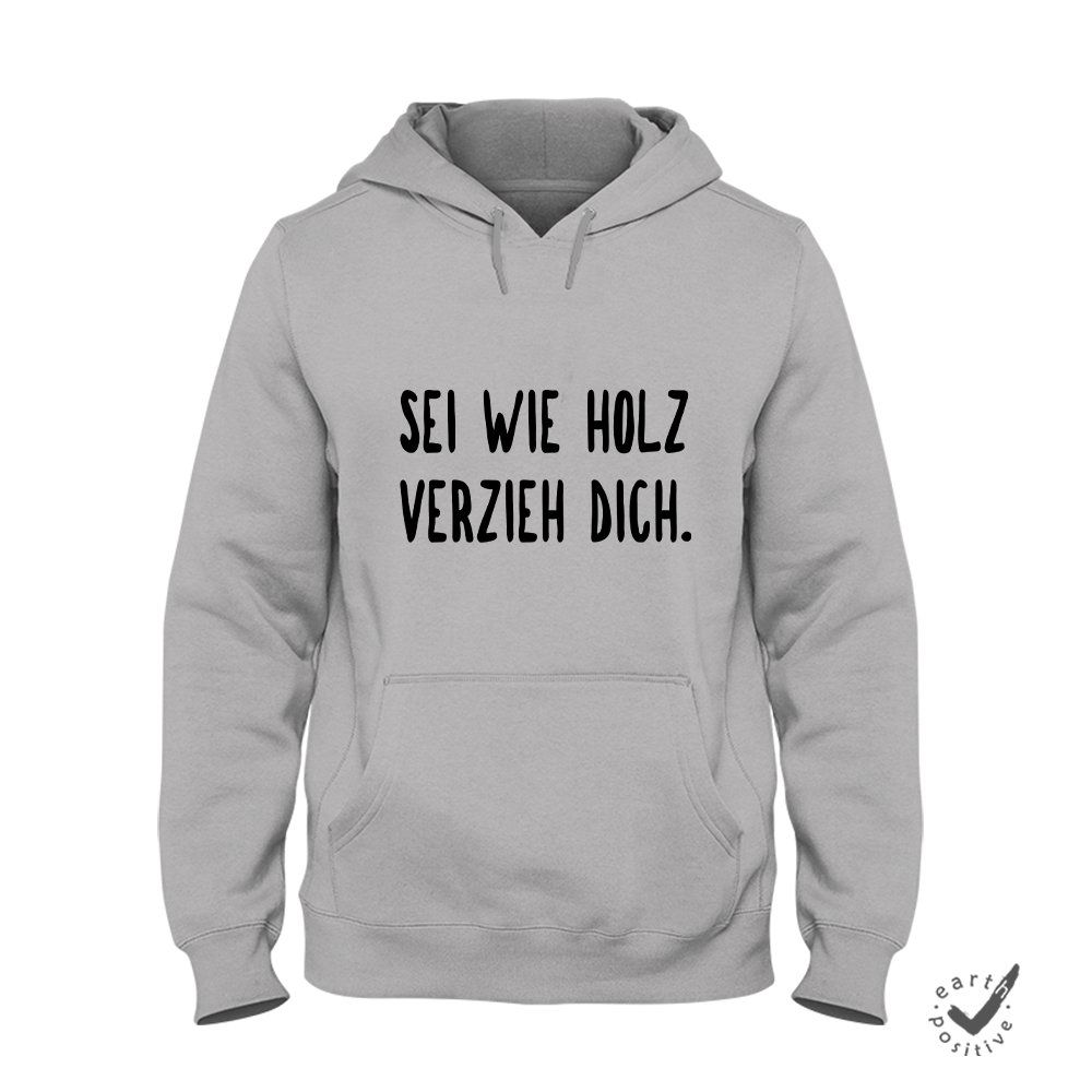 Hoodie Unisex sei wie holz - Schwarzer - Kaffee