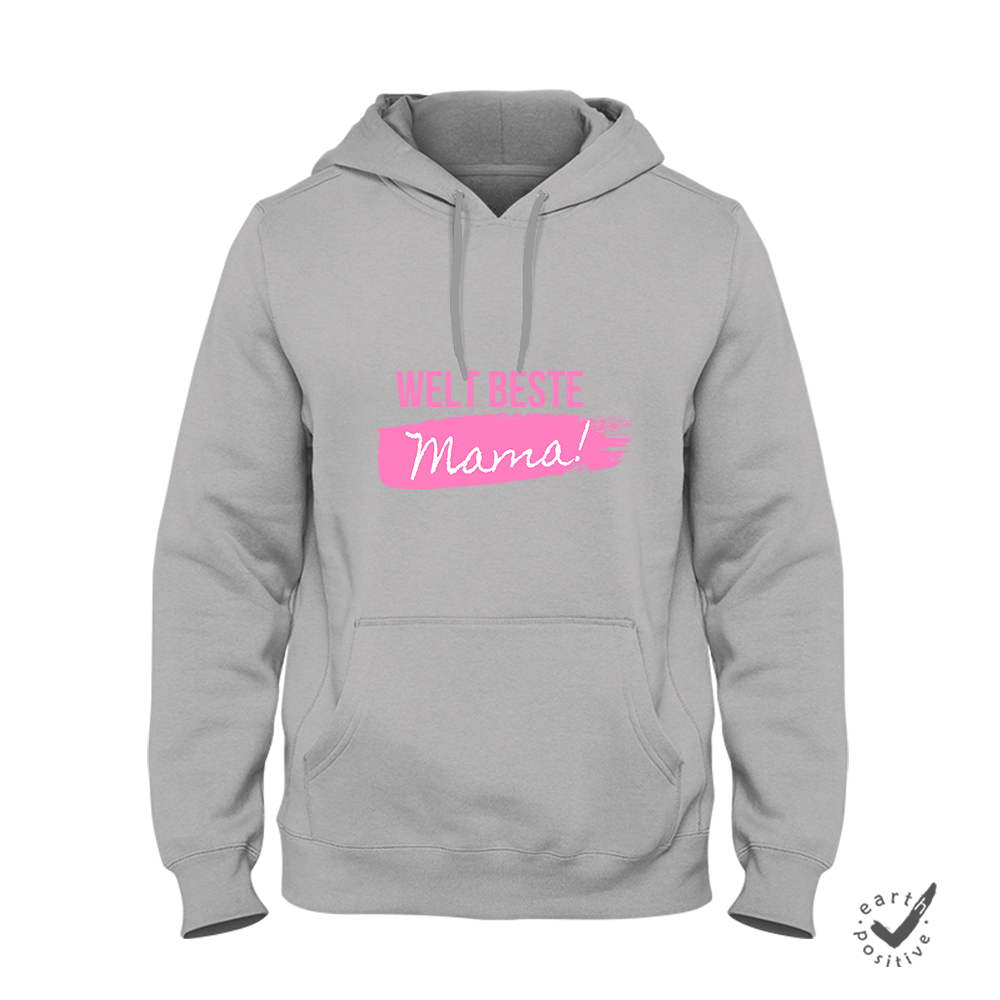 Hoodie Unisex Weltbeste Mama - Schwarzer - Kaffee