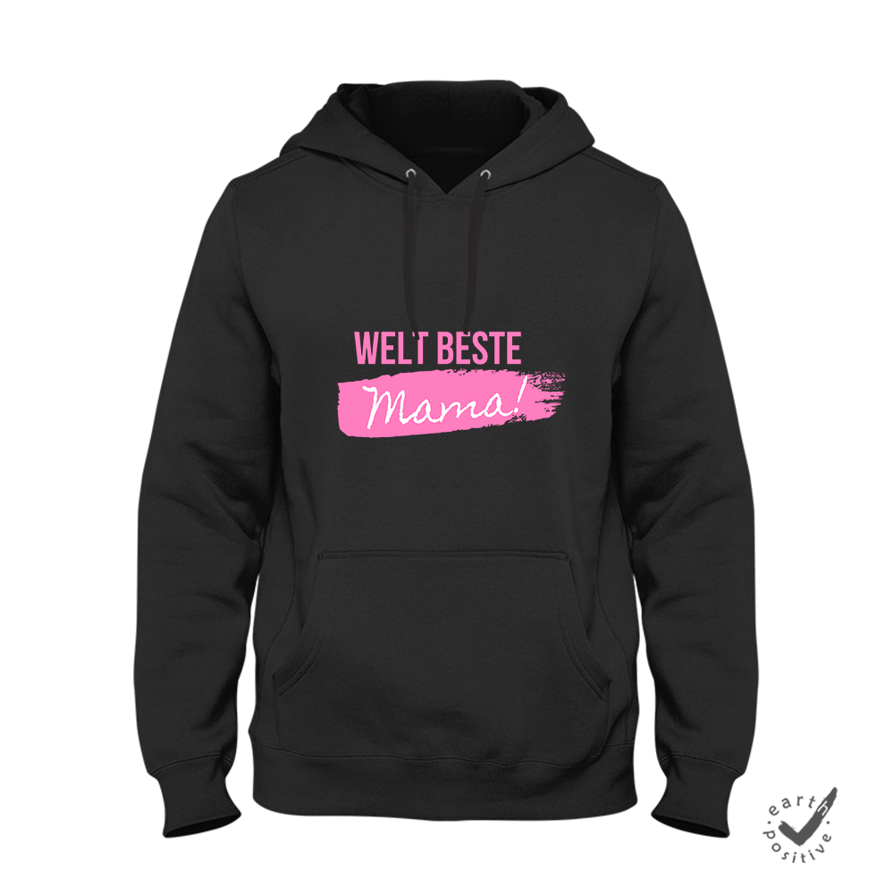Hoodie Unisex Weltbeste Mama - Schwarzer - Kaffee
