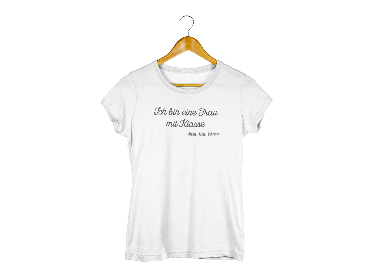 Ich bin eine Frau mit Klasse Damen T-Shirt - Schwarzer - Kaffee