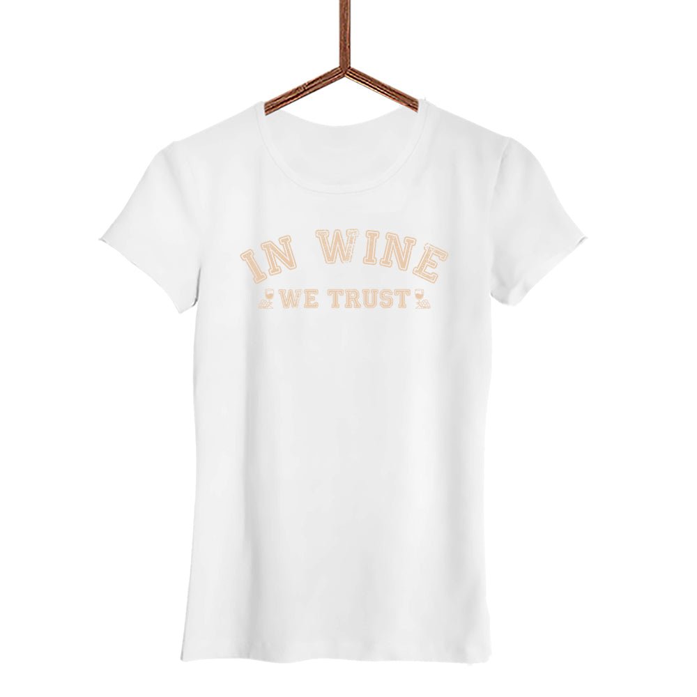 In Wine we trust Damen T-Shirt - Schwarzer - Kaffee