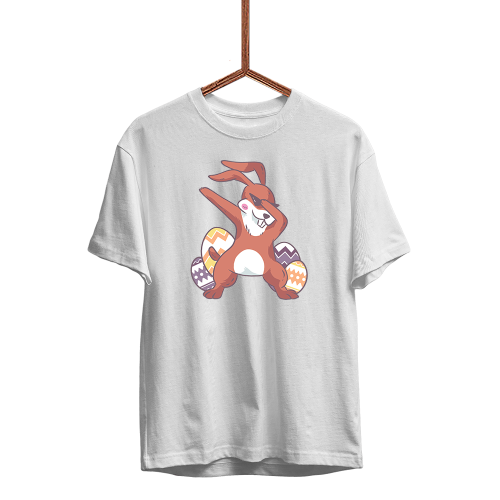 Kinder T-Shirt Dabbing Bunny - Schwarzer - Kaffee