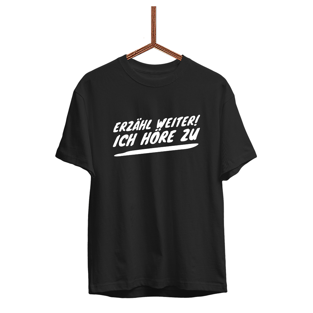 Kinder T-shirt Erzähl weiter - Schwarzer - Kaffee