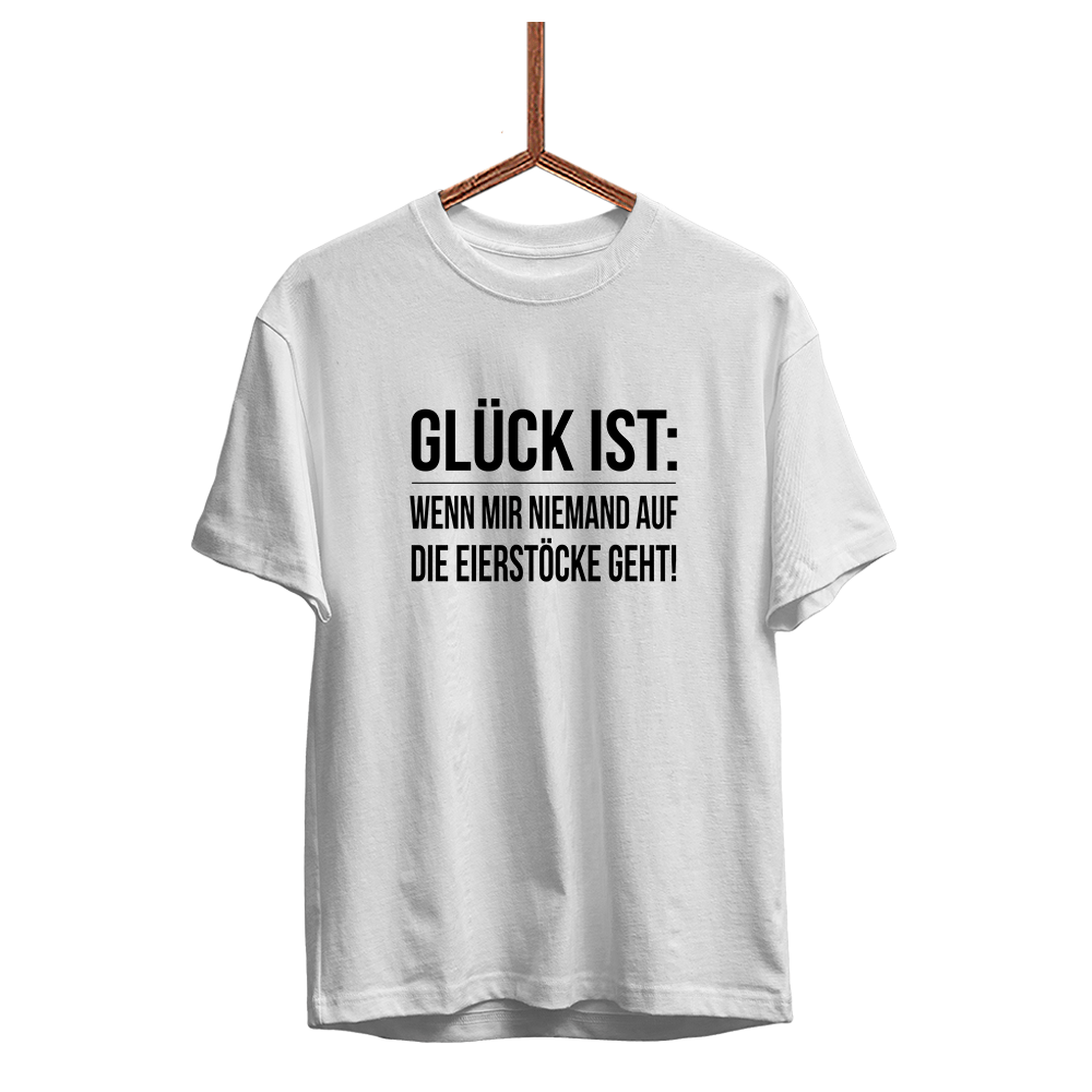 Kinder T-Shirt Glück ist Eierstöcke - Schwarzer - Kaffee