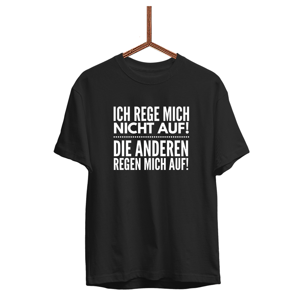 Kinder T-shirt Ich rege mich nicht auf - Schwarzer - Kaffee