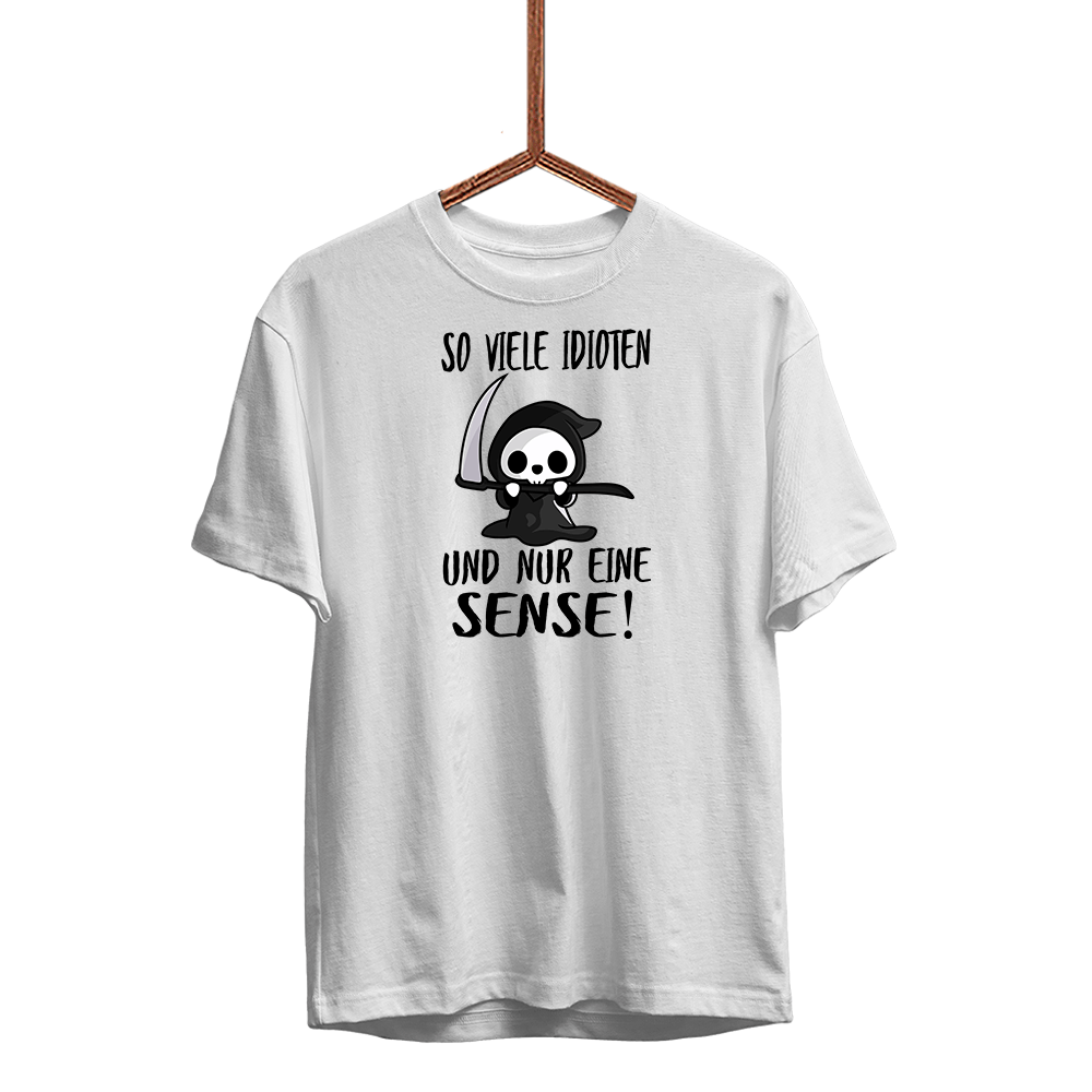 Kinder T-Shirt So viele Idioten und nur eine Sense - Schwarzer - Kaffee