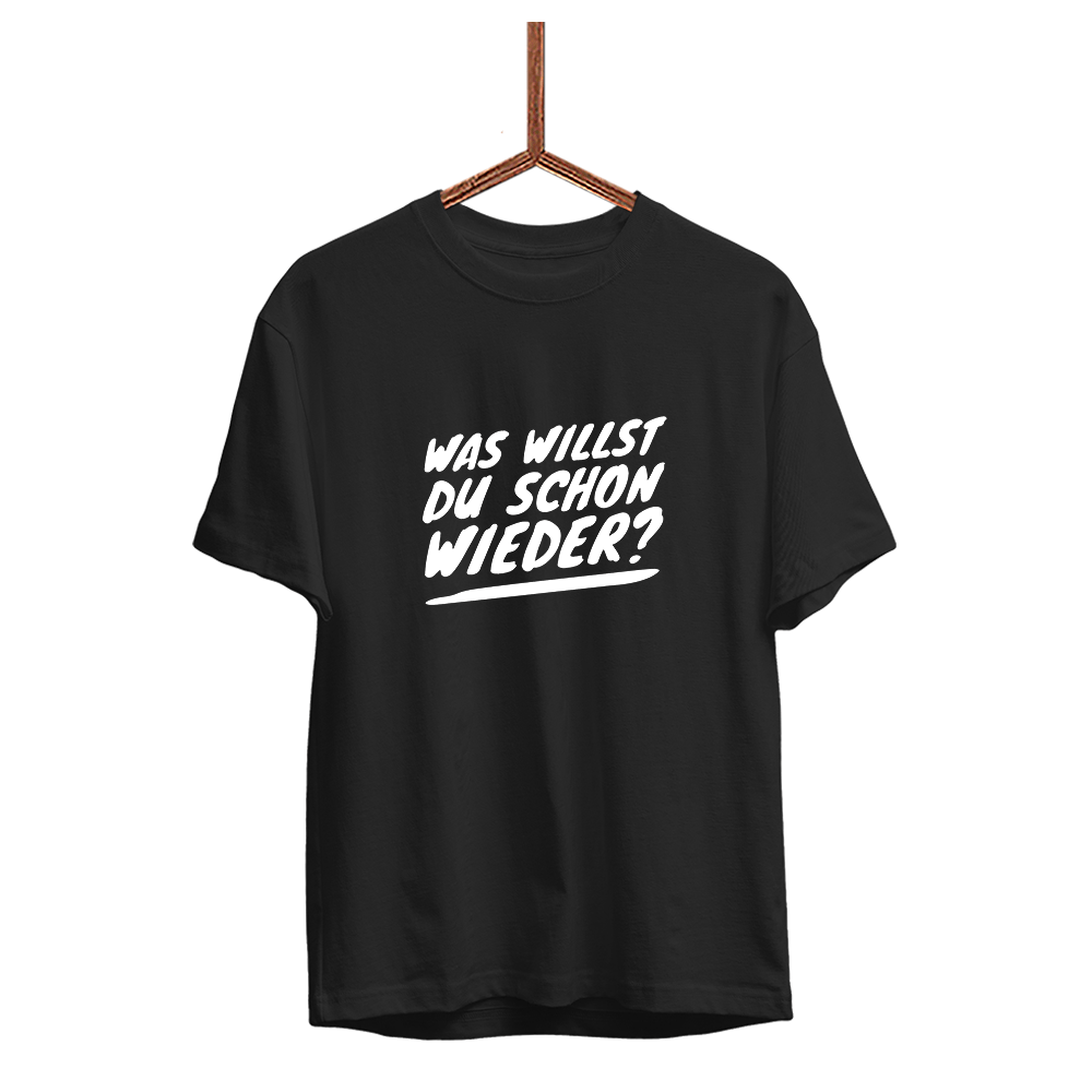 Kinder T-Shirt Was willst du schon wieder? - Schwarzer - Kaffee
