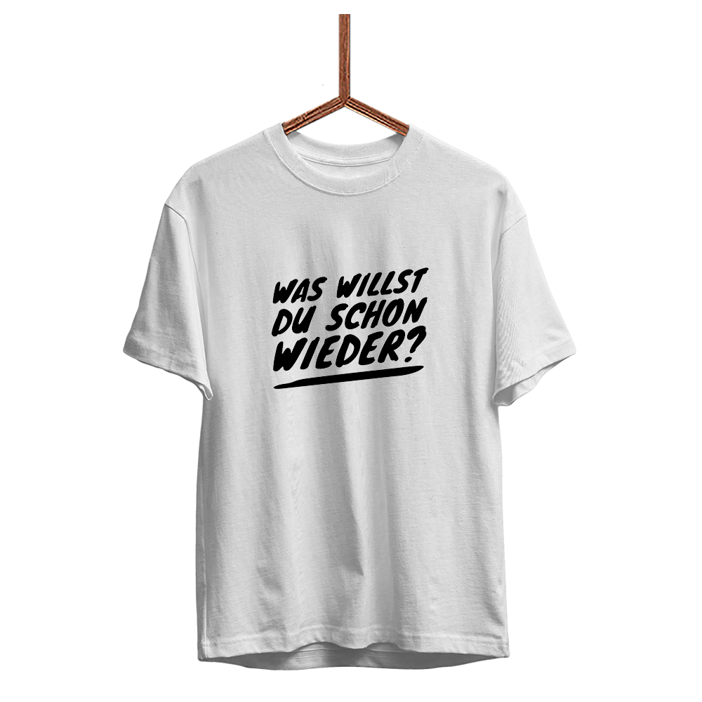 Kinder T-Shirt Was willst du schon wieder? - Schwarzer - Kaffee