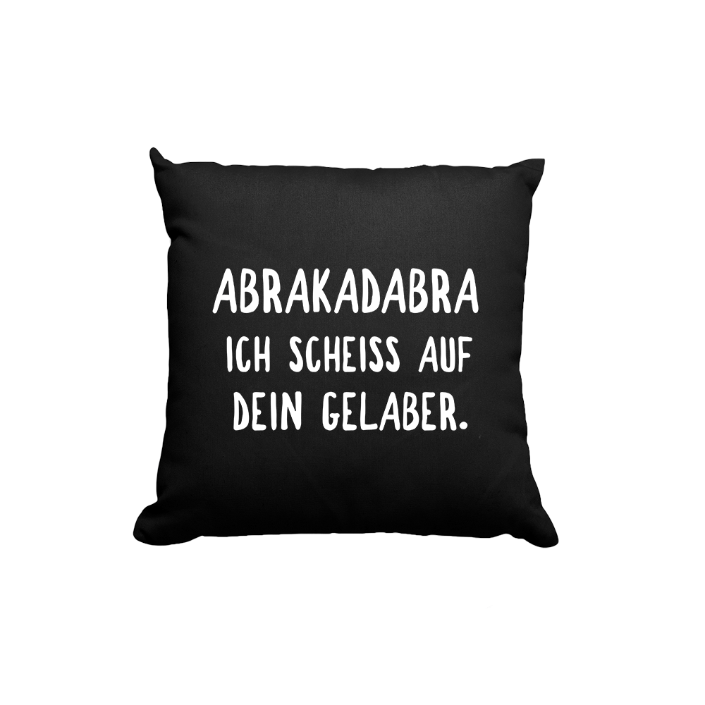 Kissen ABRAKADABRA - Schwarzer - Kaffee