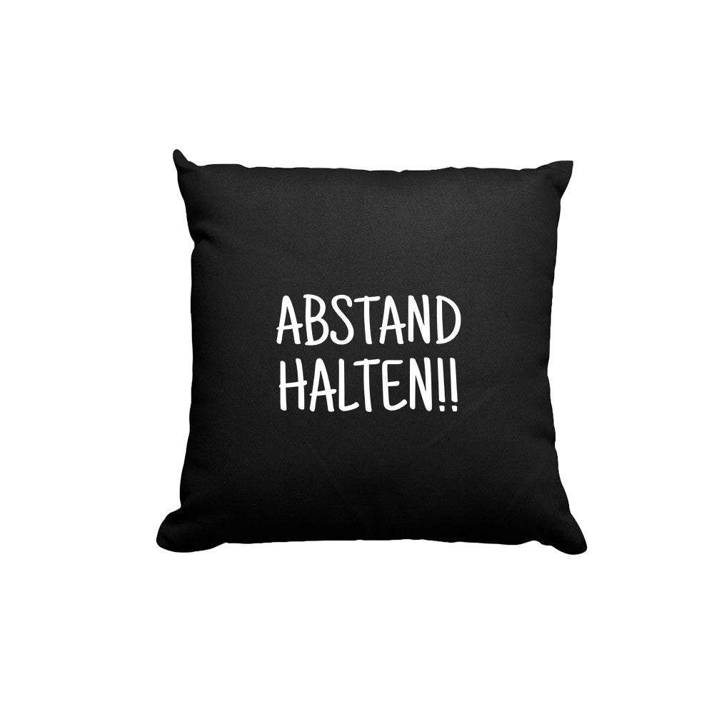 Kissen Abstand halten - Schwarzer - Kaffee