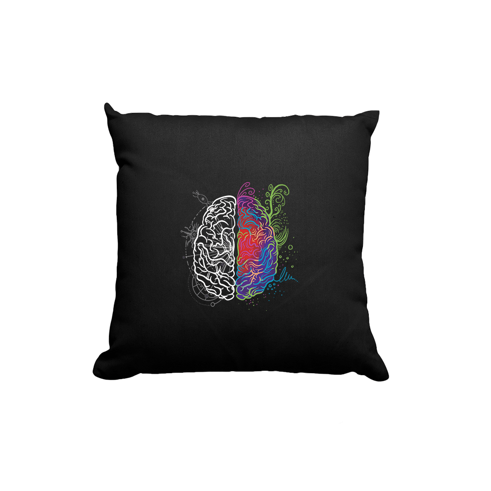 Kissen Brain - Schwarzer - Kaffee