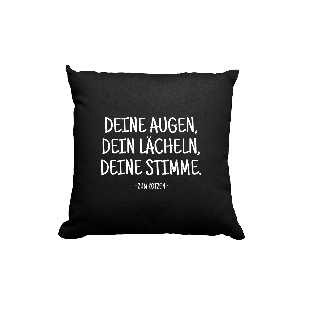 Kissen Zum kotzen - Schwarzer - Kaffee