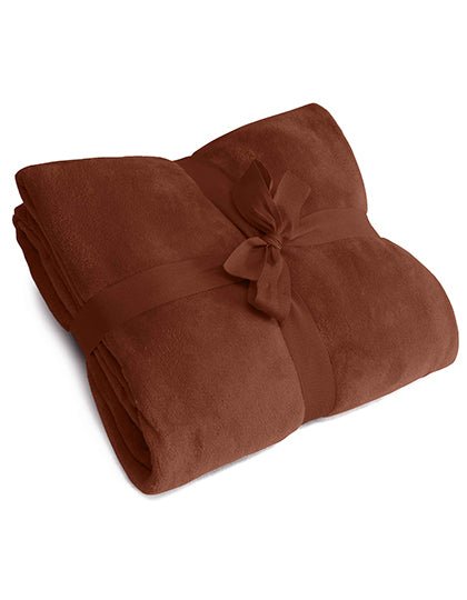 Kuscheldecke Basic einfarbig 180 x 130 cm - Schwarzer - Kaffee