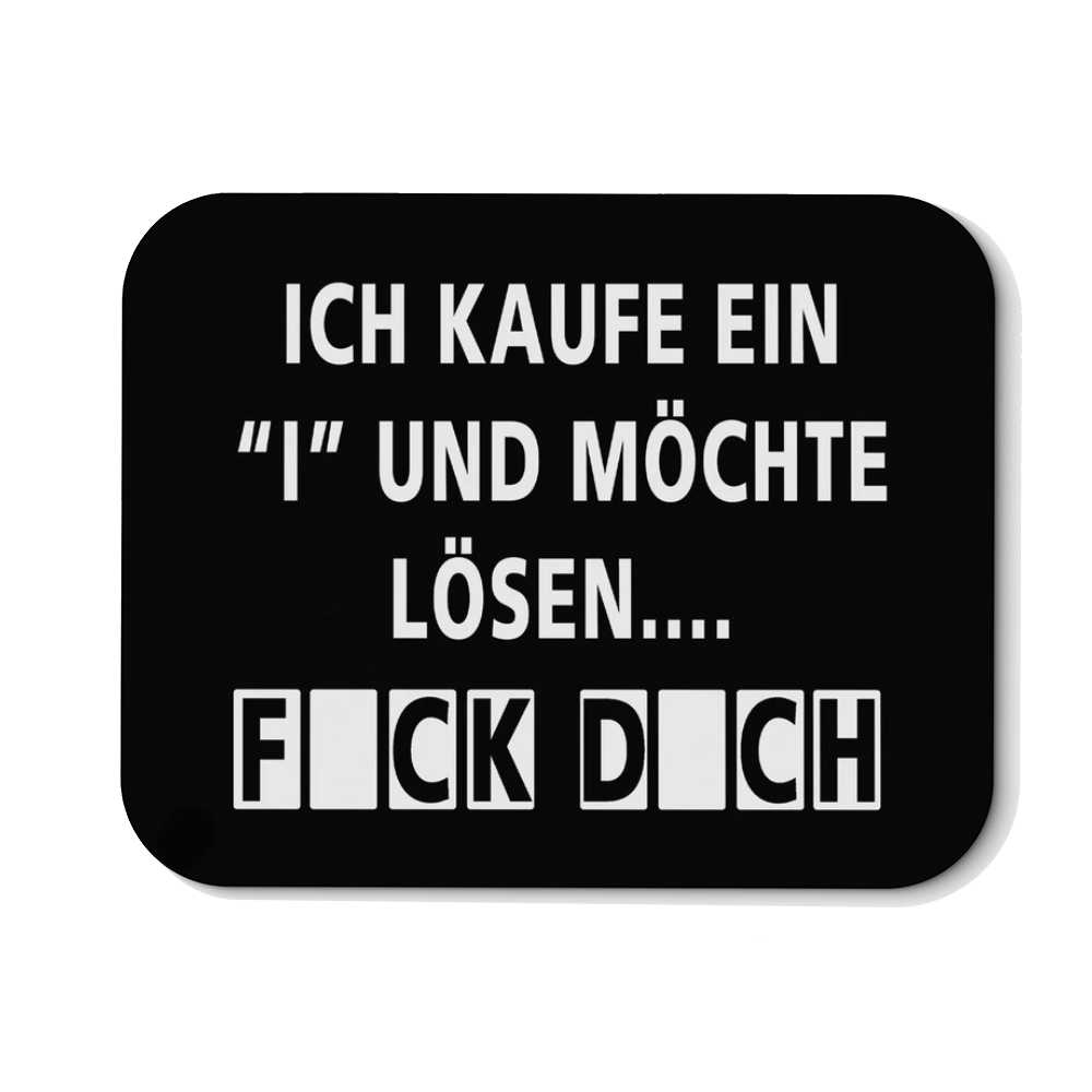 Mousepad Kaufe ein i - Schwarzer - Kaffee