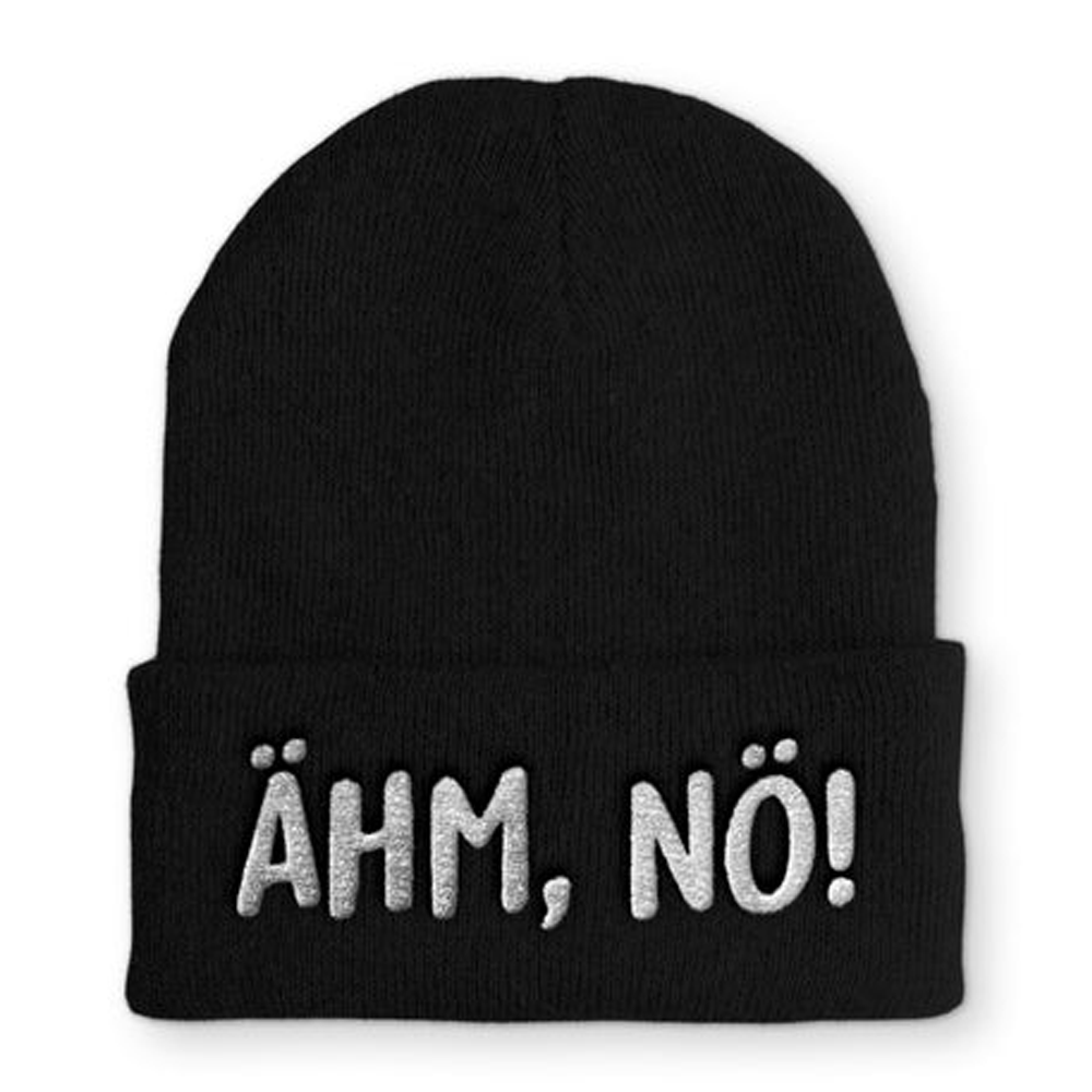 Mütze Ähm, Nö! - Schwarzer - Kaffee