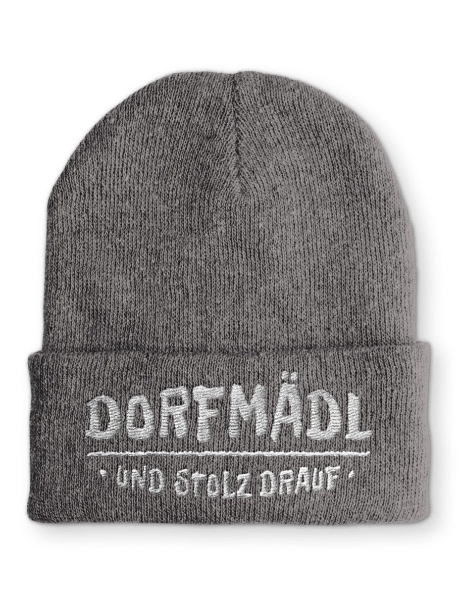 Mütze Dorfmädel und Stolz drauf - Schwarzer - Kaffee