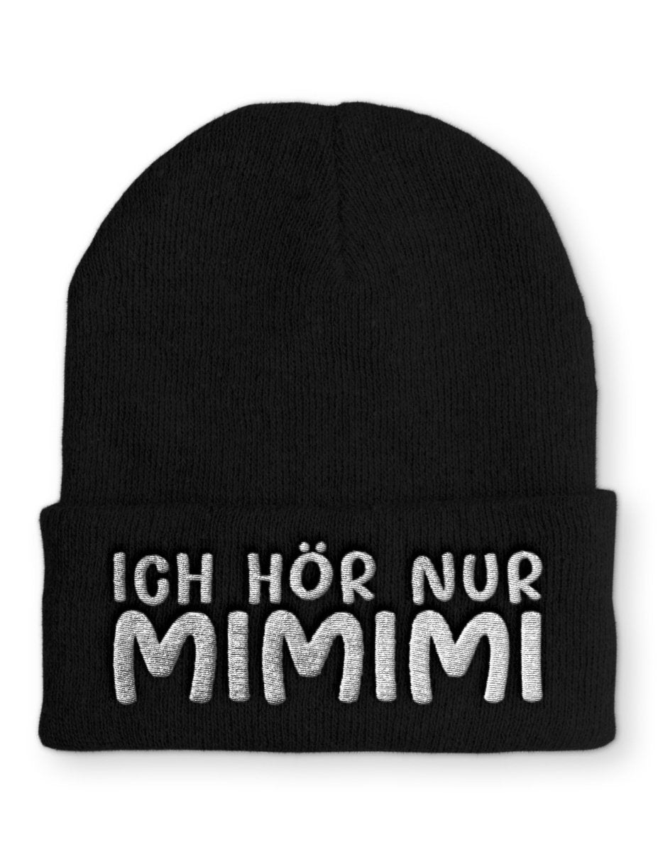 Mütze Ich hör nur MIMIMI - Schwarzer - Kaffee