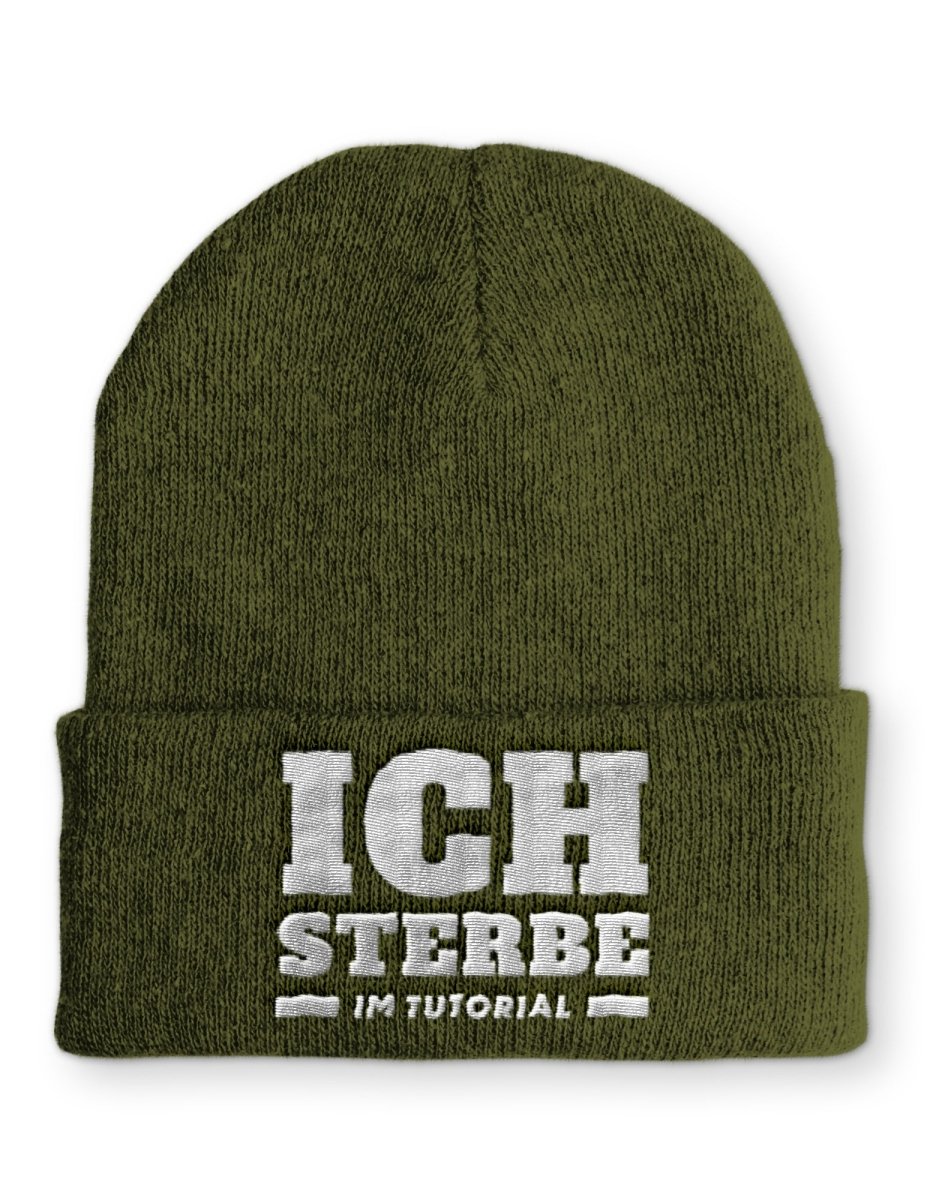 Mütze Ich sterbe im Tutorial - Schwarzer - Kaffee