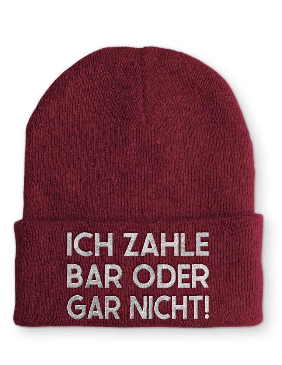 Mütze Ich zahle Bar oder gar nicht! - Schwarzer - Kaffee