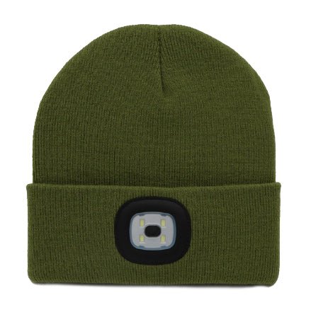 Mütze LED Beanie - Schwarzer - Kaffee