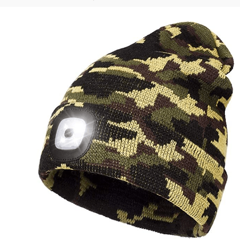 Mütze LED Beanie - Schwarzer - Kaffee