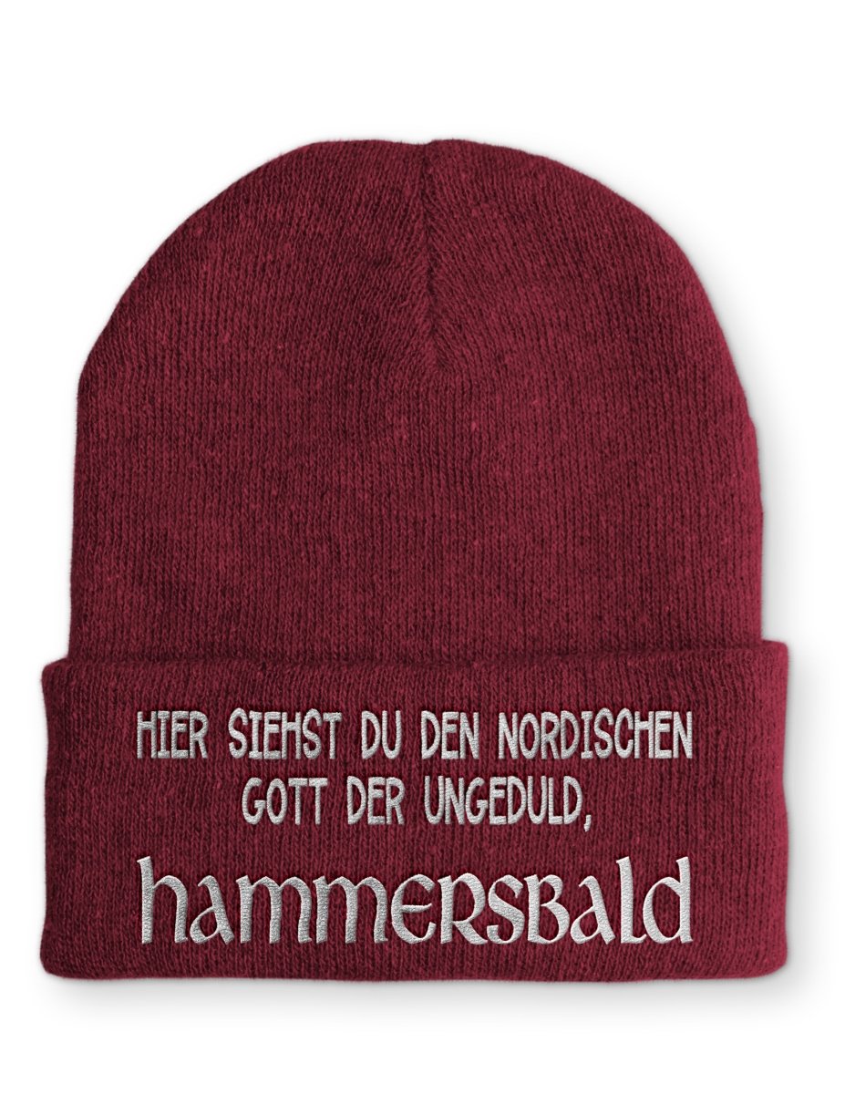 Mütze Nordischer Gott der Ungeduld Hammersbald - Schwarzer - Kaffee