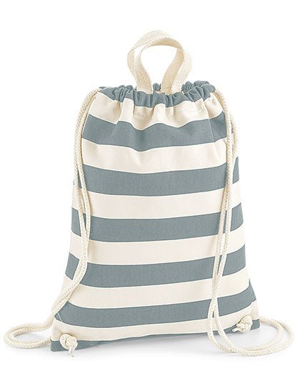 Rucksack gestreift Nautical - Schwarzer - Kaffee