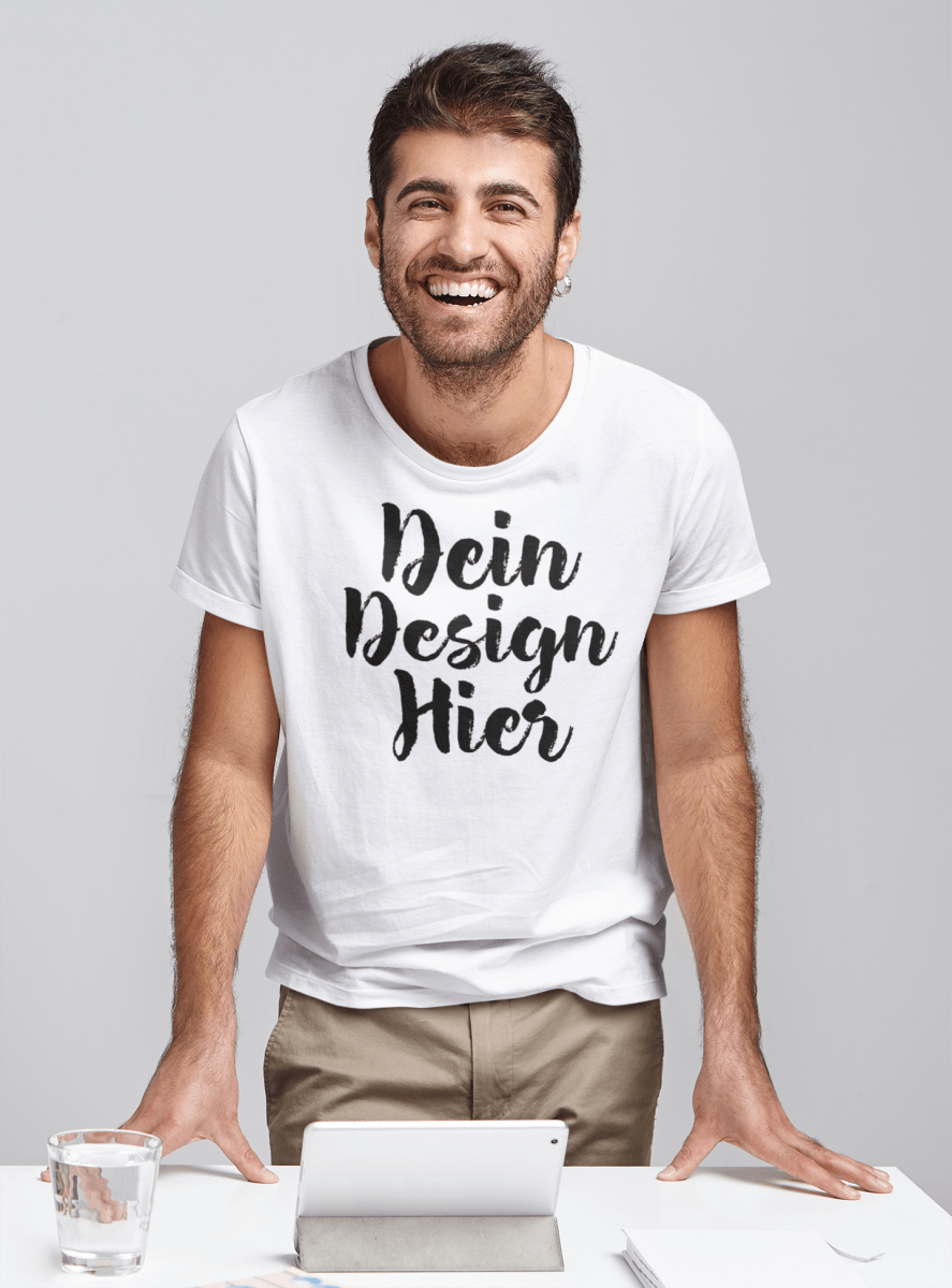 T-Shirt Herren Design your Own - Schwarzer - Kaffee