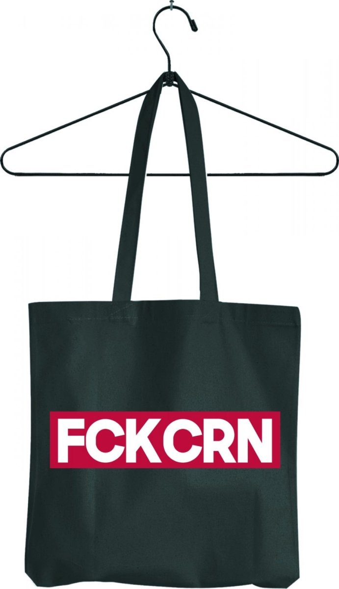 Tasche Fuck Corona - Schwarzer - Kaffee