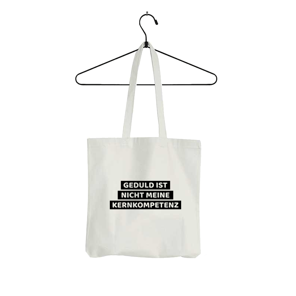Tasche Geduld ist nicht meine Kernkompetenz - Schwarzer - Kaffee