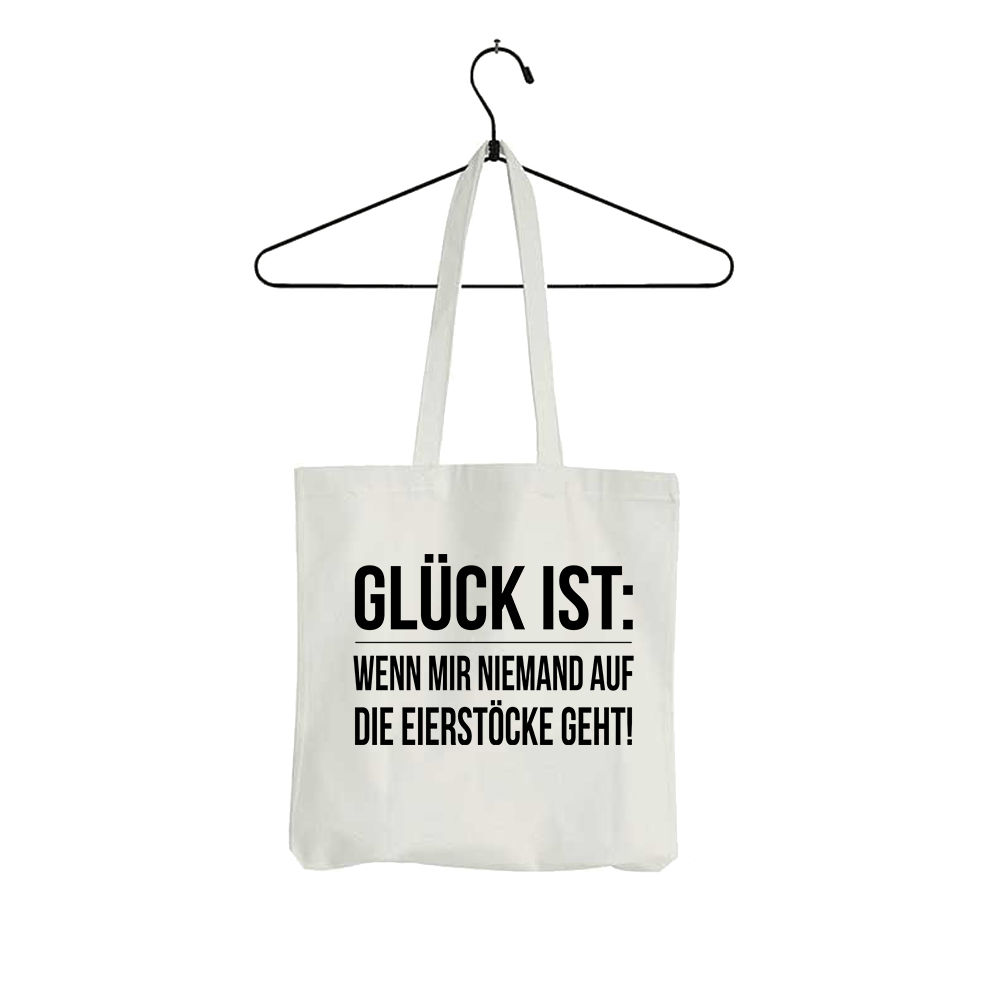 Tasche Glück ist Eierstöcke - Schwarzer - Kaffee