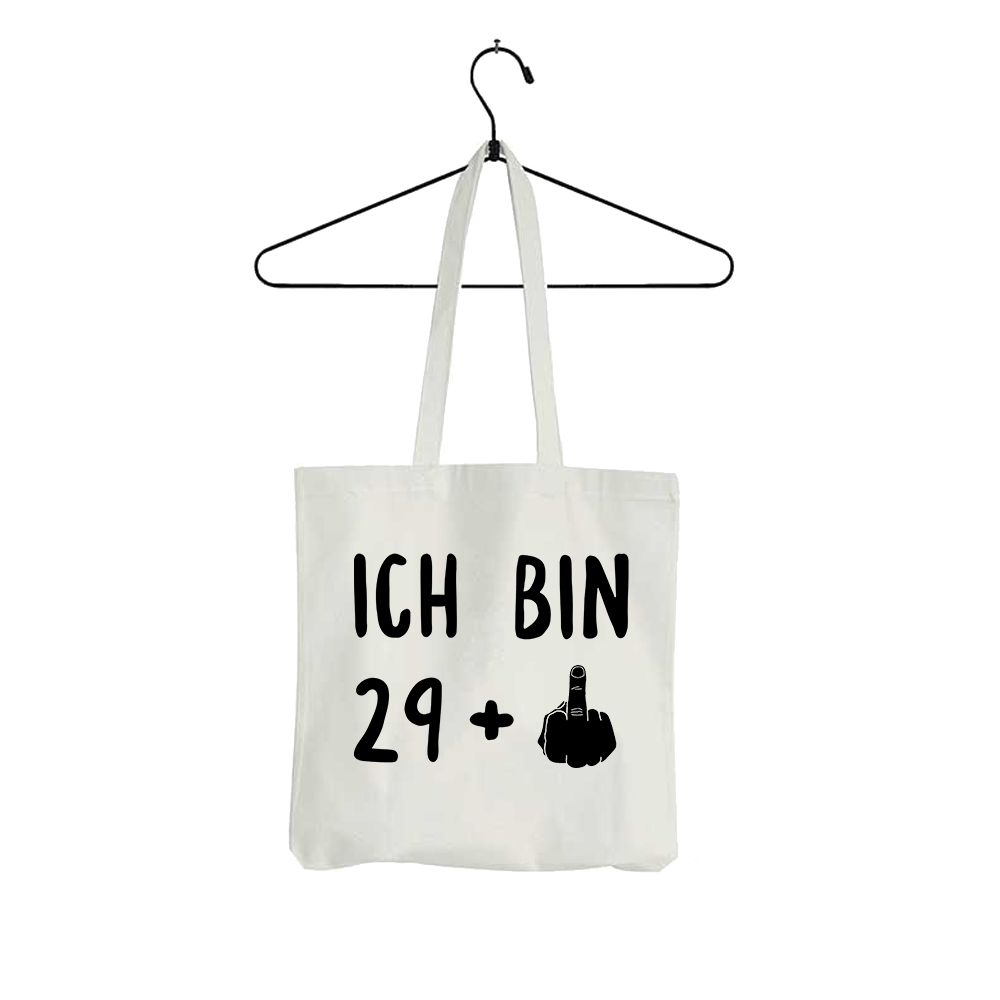 Tasche Ich bin 29+ - Schwarzer - Kaffee