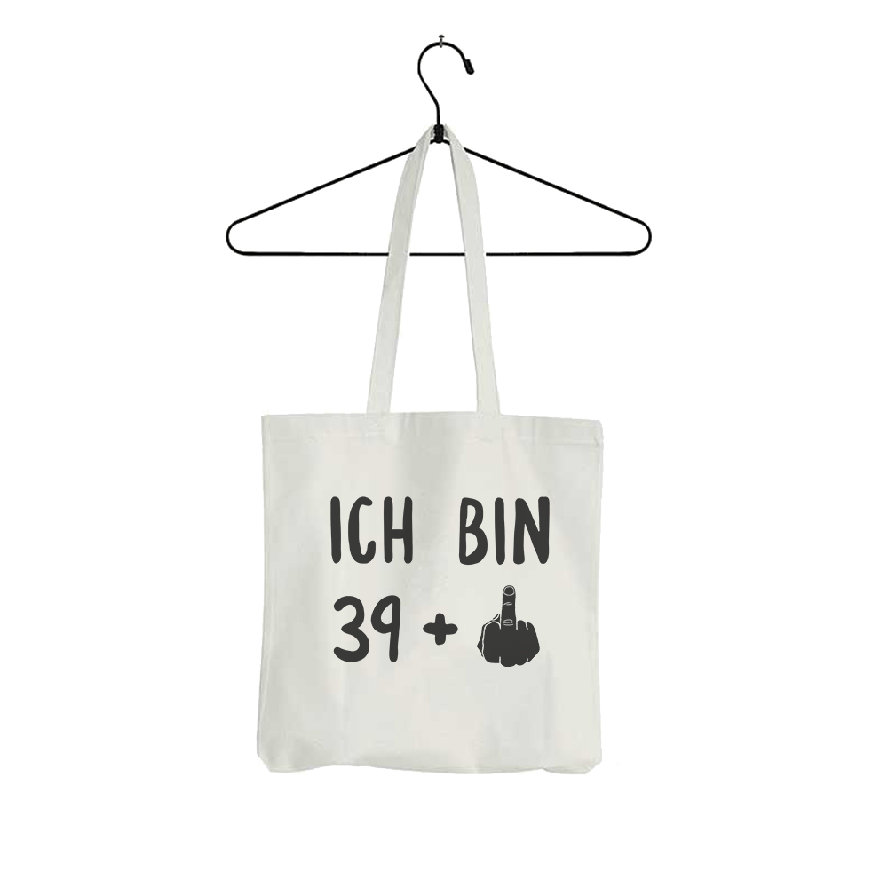 Tasche Ich bin 39+ - Schwarzer - Kaffee