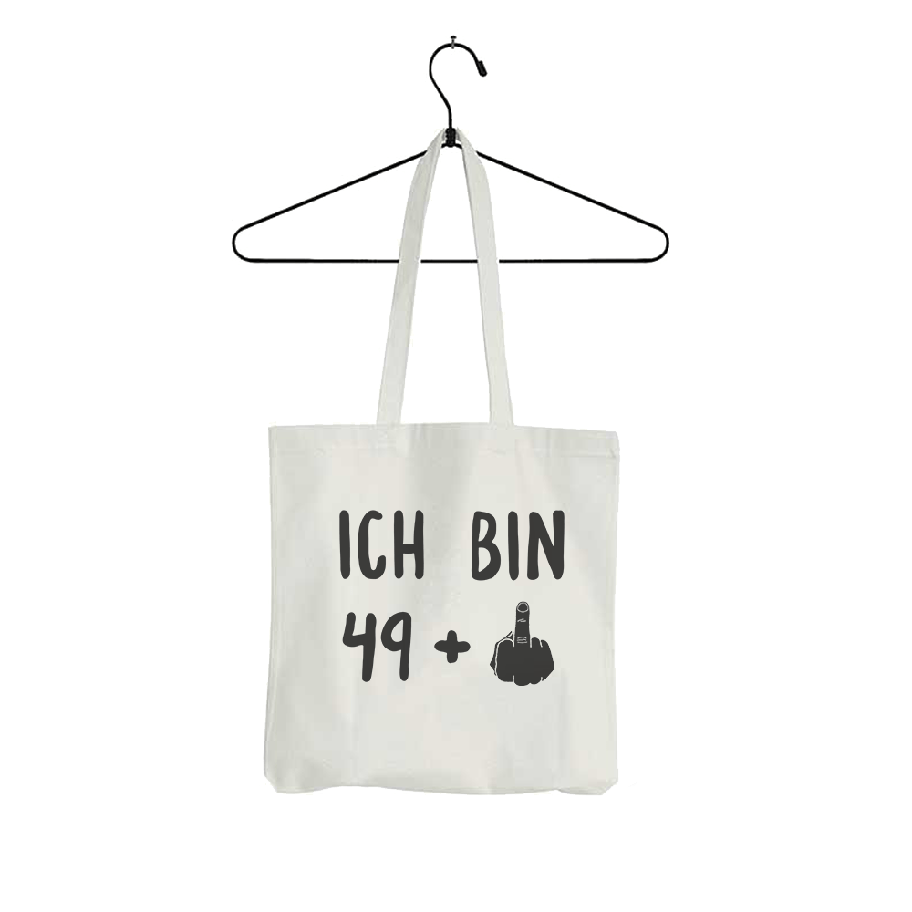 Tasche Ich bin 49+ - Schwarzer - Kaffee