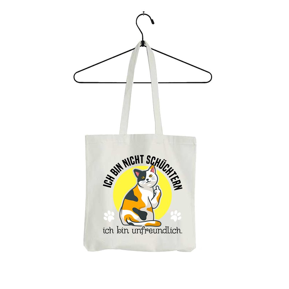 Tasche Ich bin nicht schüchtern, ich bin unfreundlich - Schwarzer - Kaffee