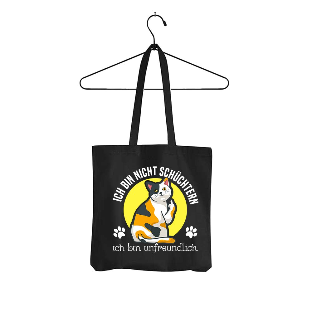 Tasche Ich bin nicht schüchtern, ich bin unfreundlich - Schwarzer - Kaffee