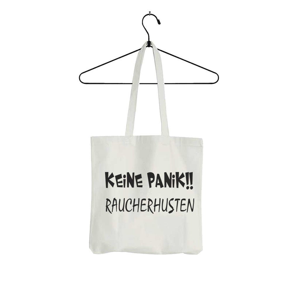 Tasche Keine Panik Raucherhusten - Schwarzer - Kaffee