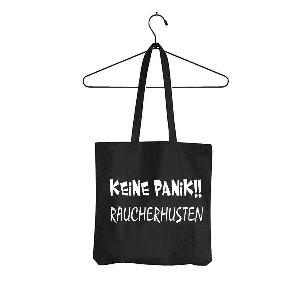 Tasche Keine Panik Raucherhusten - Schwarzer - Kaffee