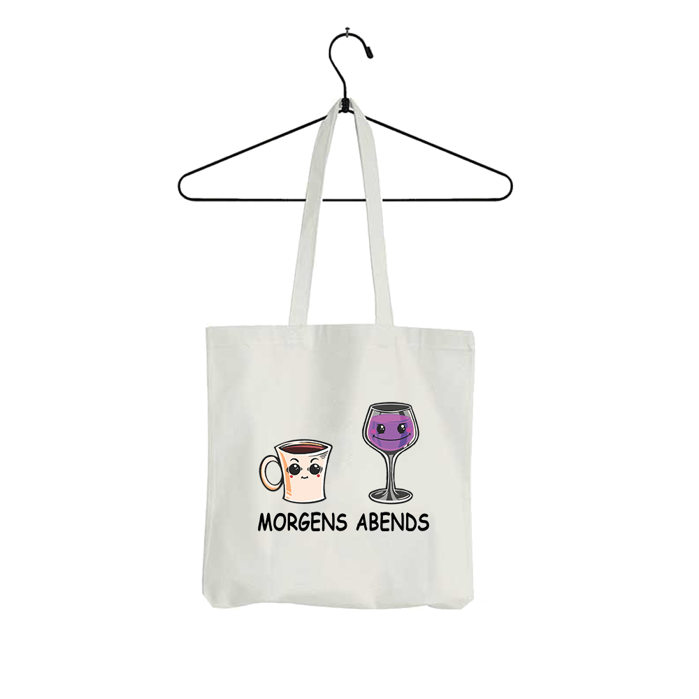 Tasche Morgens Abends - Schwarzer - Kaffee