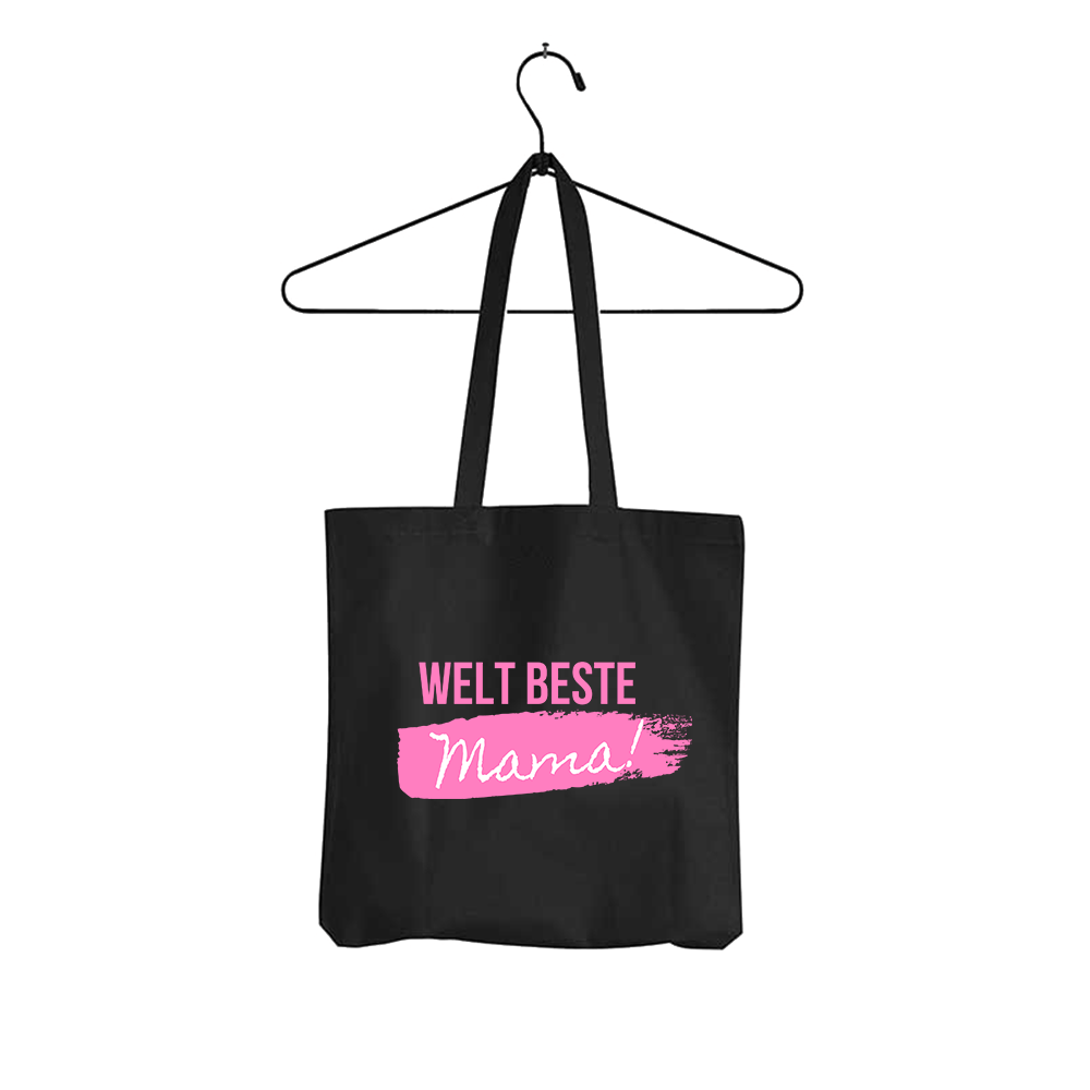 Tasche Weltbeste Mama - Schwarzer - Kaffee