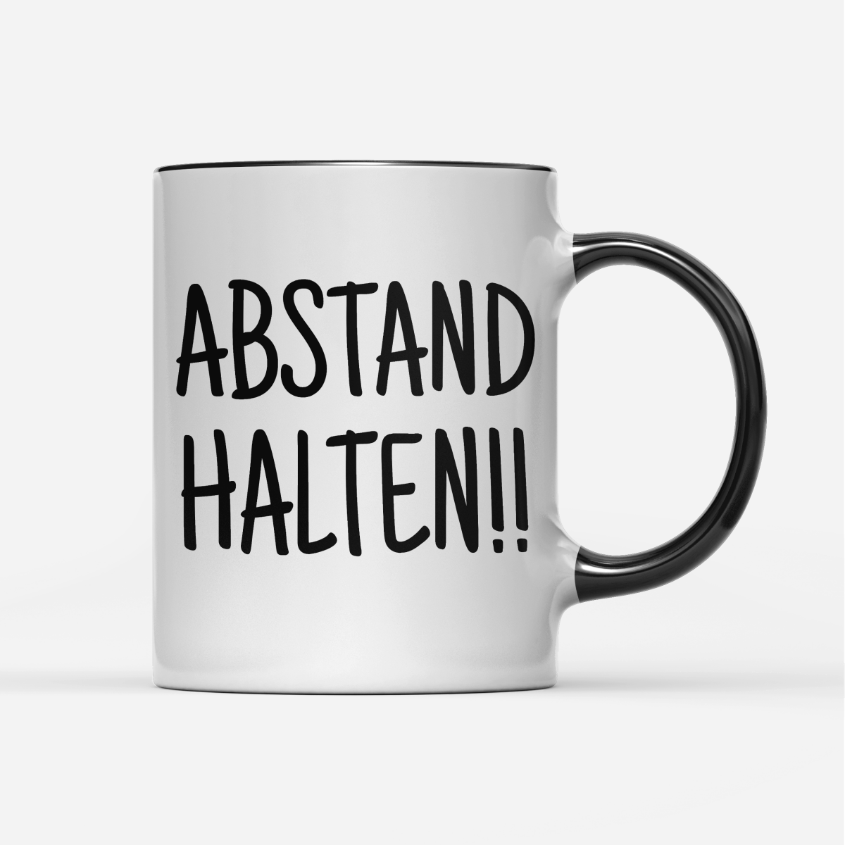 Tasse Abstand halten - Schwarzer - Kaffee