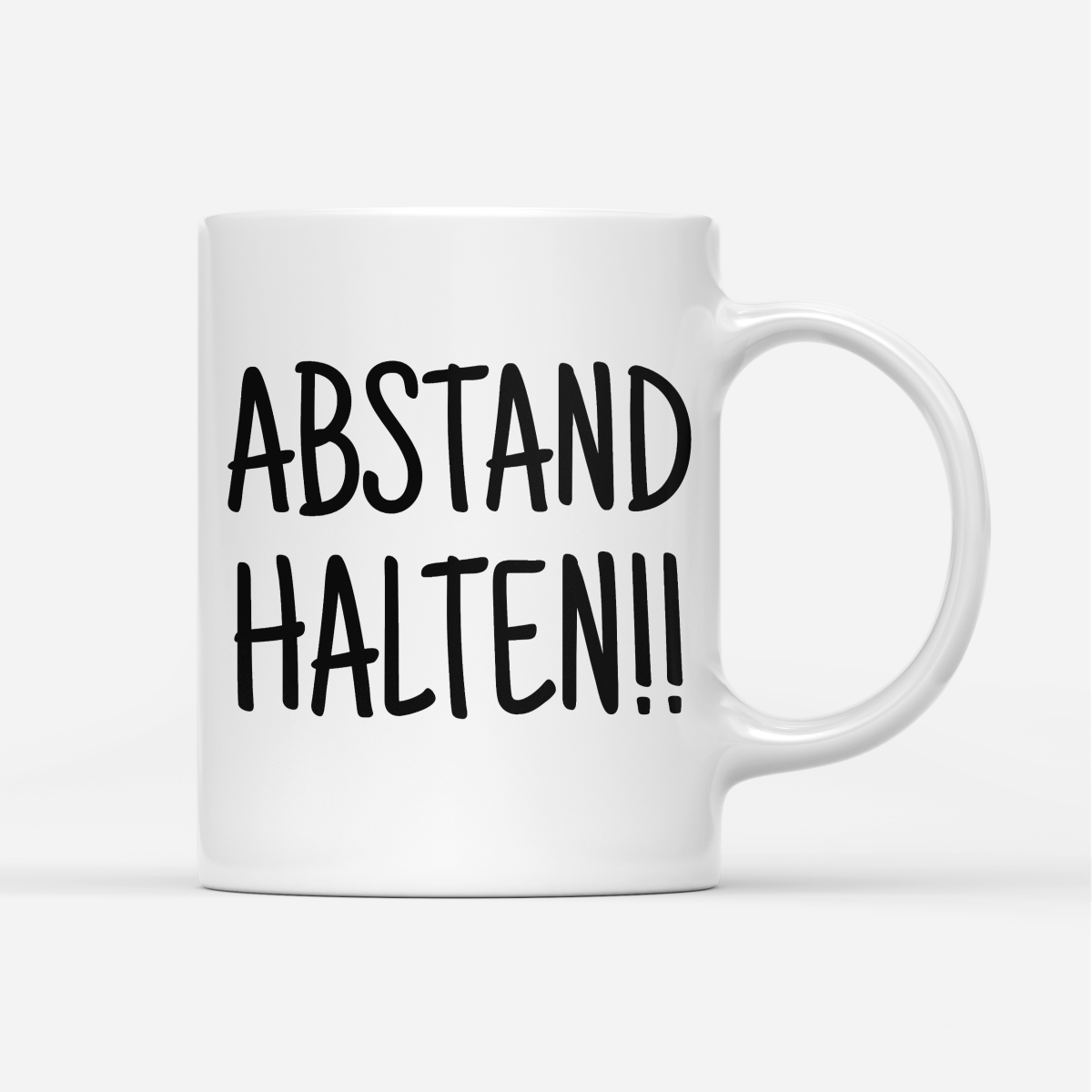 Tasse Abstand halten - Schwarzer - Kaffee