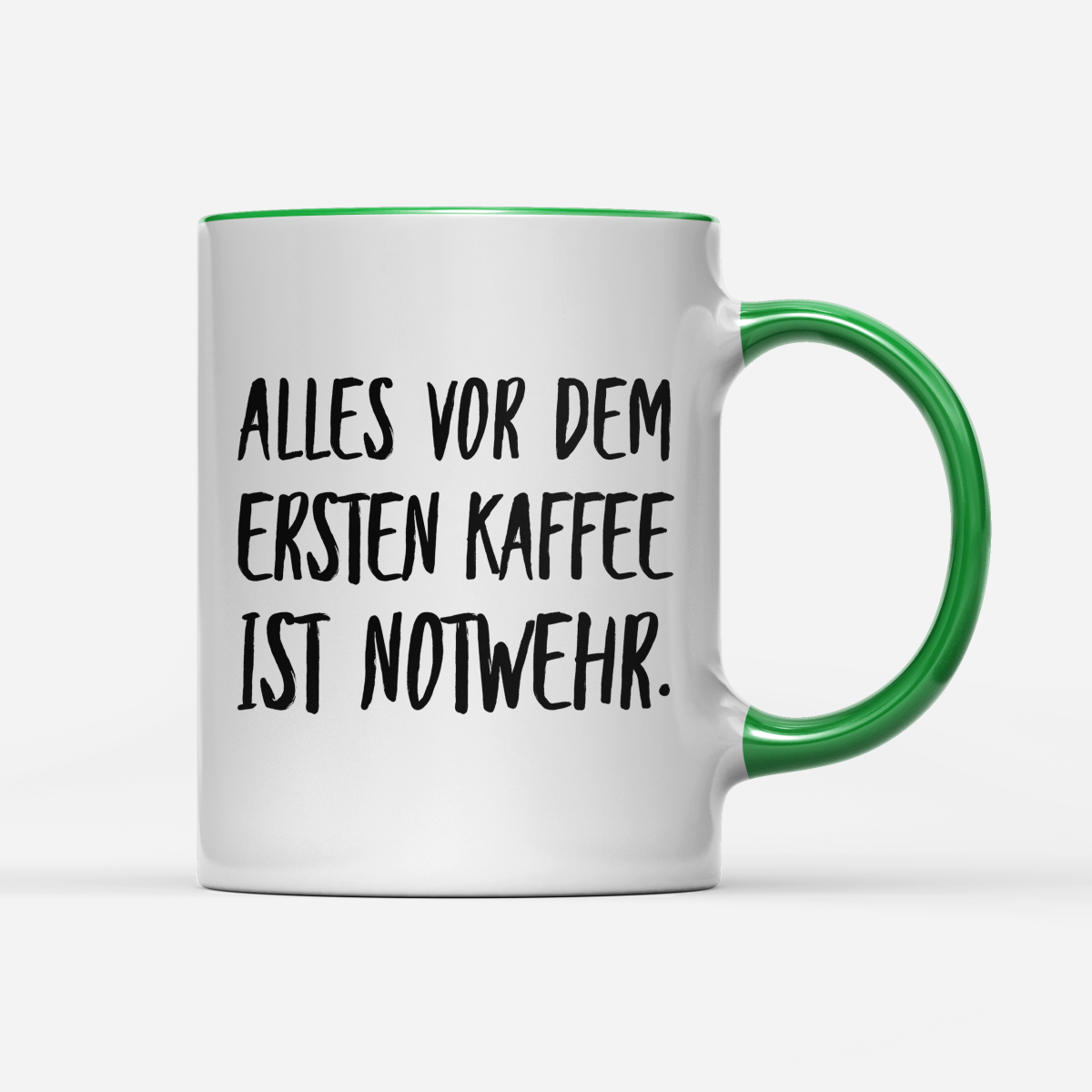 Tasse Alles vor dem ersten Kaffee ist Notwehr - Schwarzer - Kaffee