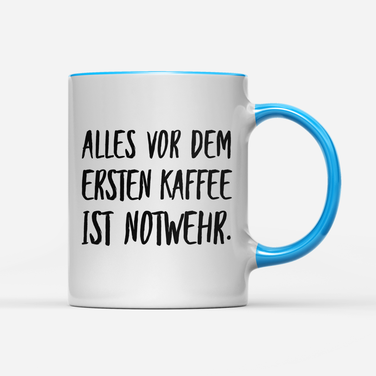 Tasse Alles vor dem ersten Kaffee ist Notwehr - Schwarzer - Kaffee