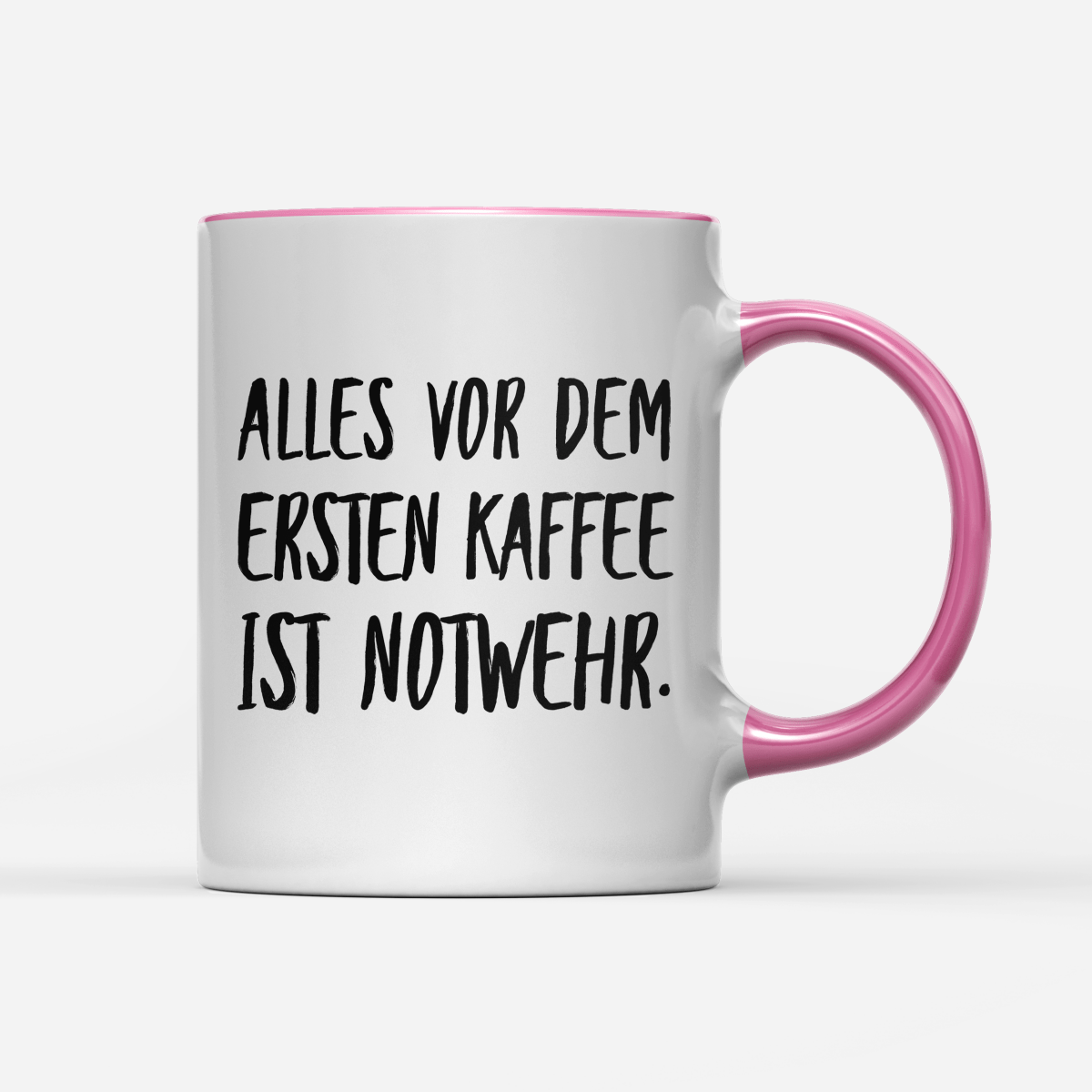 Tasse Alles vor dem ersten Kaffee ist Notwehr - Schwarzer - Kaffee