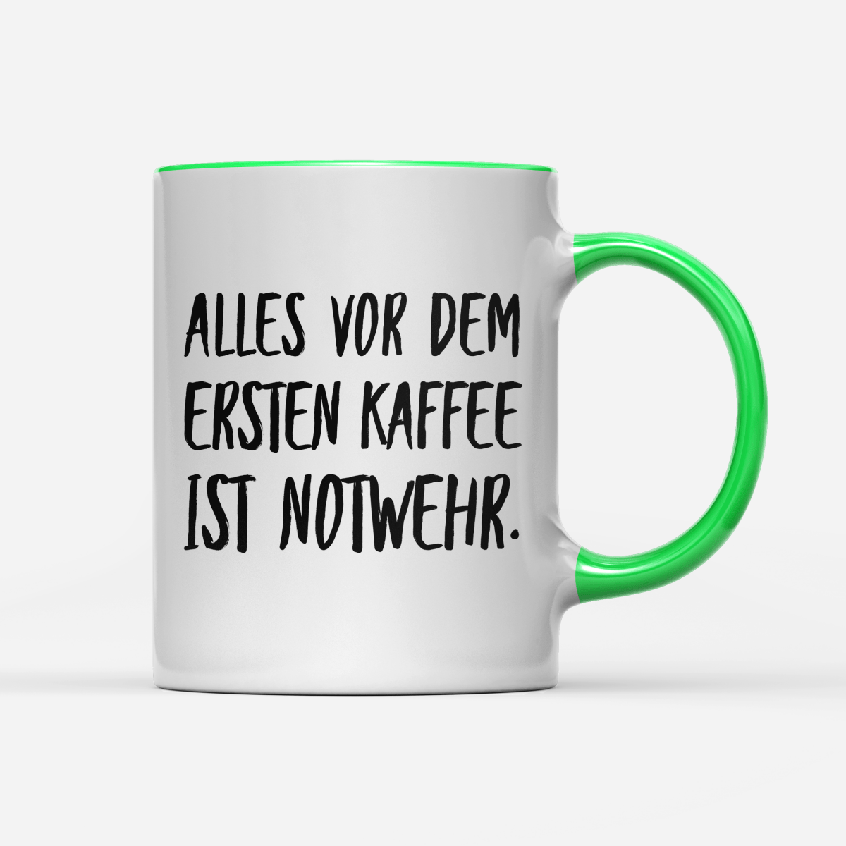 Tasse Alles vor dem ersten Kaffee ist Notwehr - Schwarzer - Kaffee