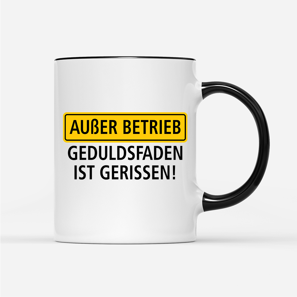 Tasse Außer Betrieb - Schwarzer - Kaffee